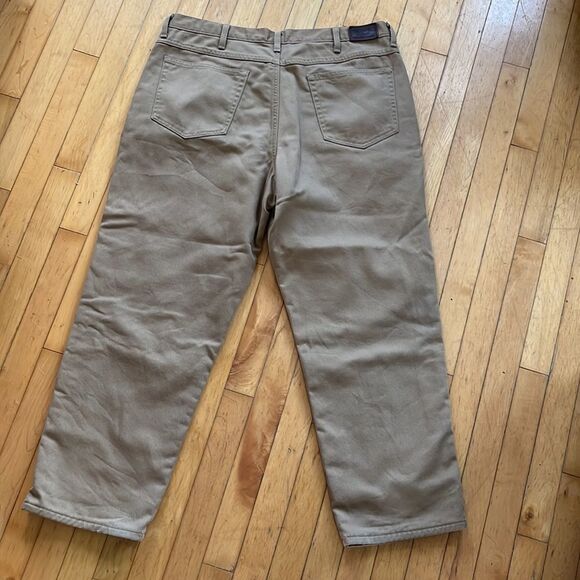 L.L.Bean fully flannel lined pants 38 X29 - Picture 5 of 10